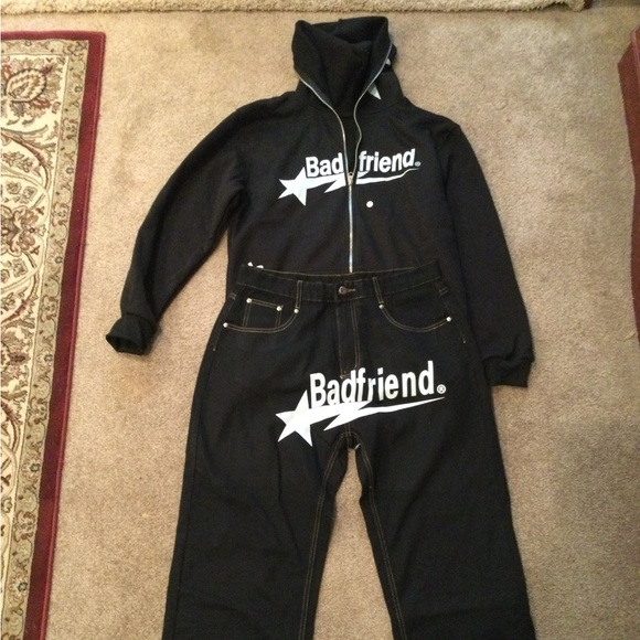 Bad Friend Jeans and Hoodie size Large - Picture 1 of 3